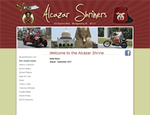 Tablet Screenshot of alcazarshriners.com